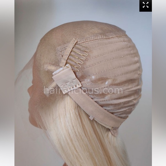 Hairalicious Extra Thin Hairline Khloe Kardashian Balayage Neutral Rooted Blonde - Picture 8 of 17